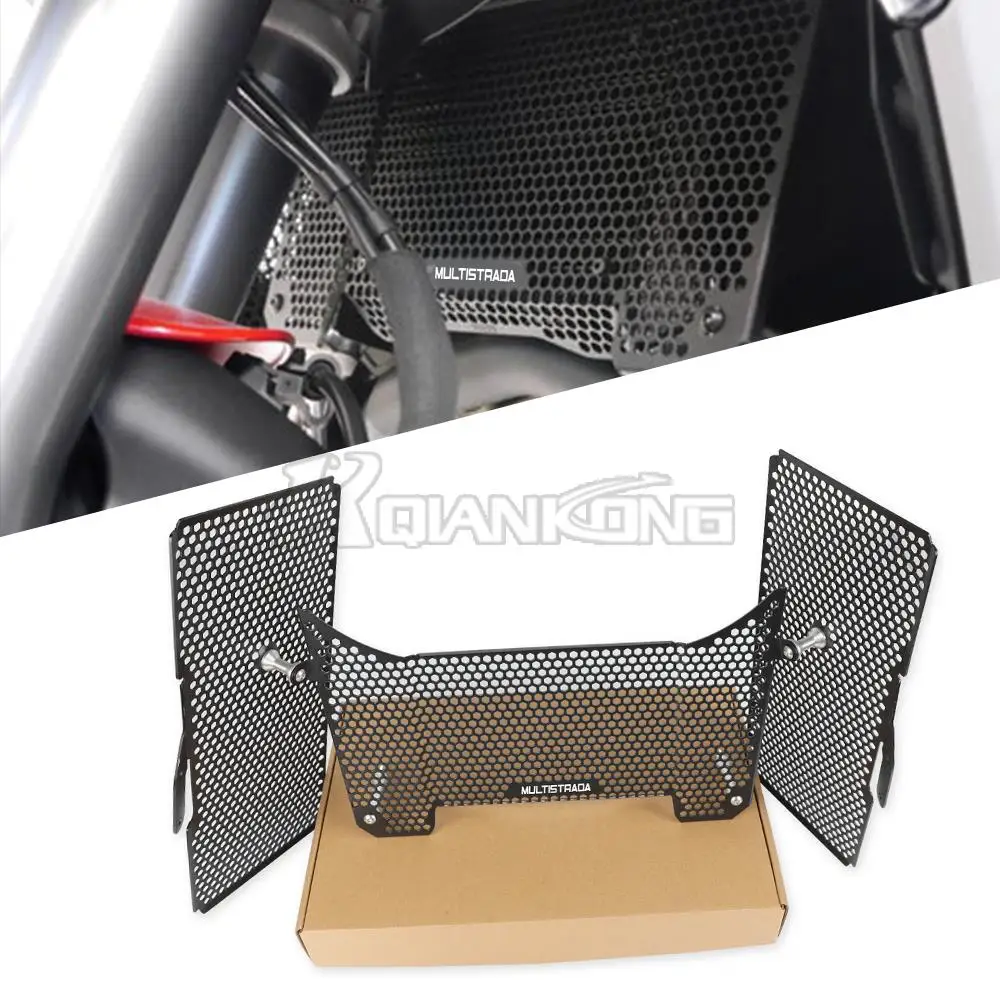 For Ducati Multistrada V4 V4 S V4 S Sport V4 Pikes Peak Moto CNC Radiator Guard Protector Grille Cover Radiator Oil Cooler Guard 
For Ducati Multistrada V4 V4 S V4 S Sport V4 Pikes Peak Moto CNC Radiator Guard Protector Grille Cover Radiator Oil Cooler Guard