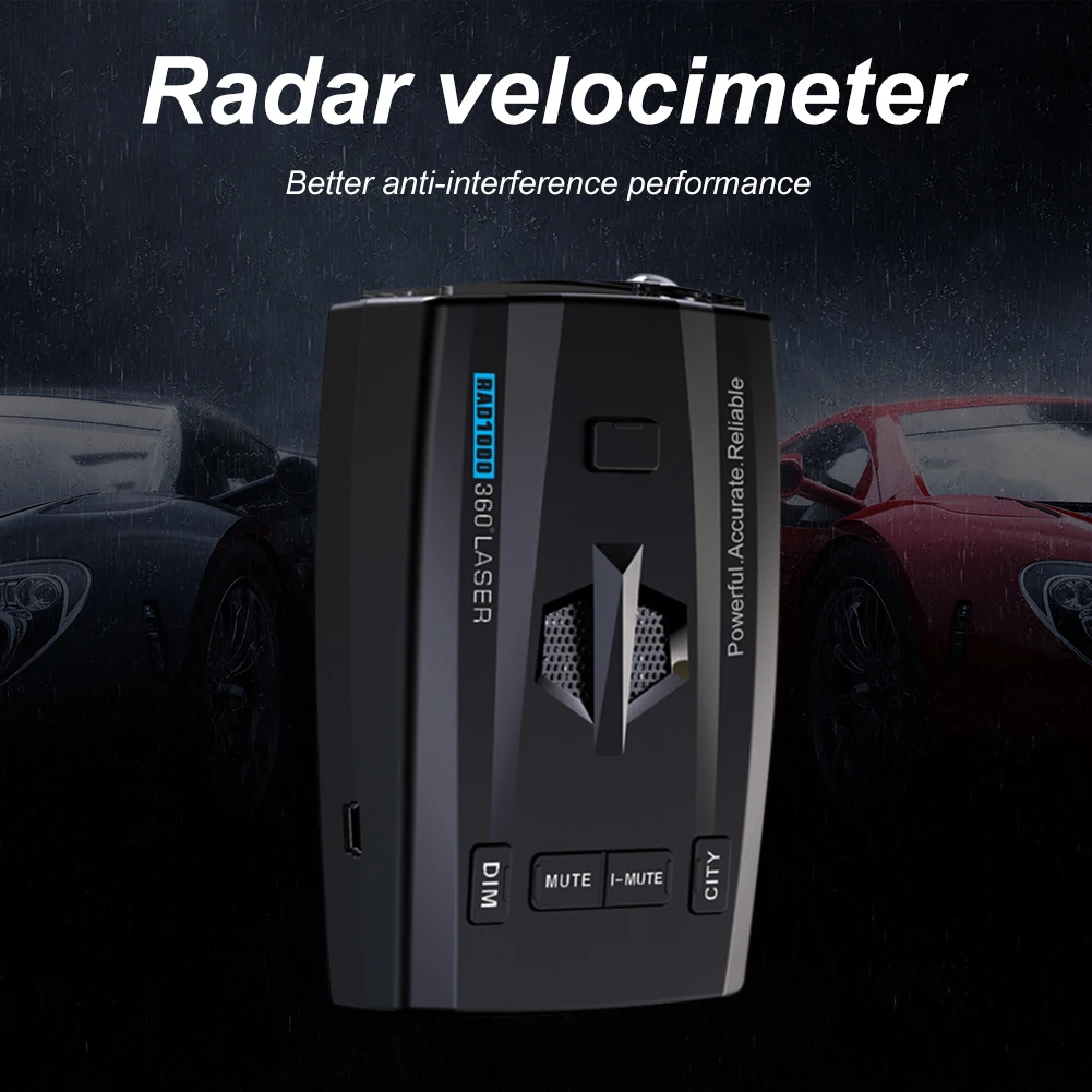 

RAD1000 Radar Signal Detection Voice Alert Radar Speed Control Detector Vehicle Speed Alarm Warning System Auto Accessories
