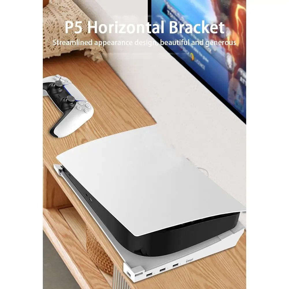 Horizontal Bracket With 4 USB Extension Portable Laydown Holder For PS5 Optical Drive Version Digital Version
Horizontal Bracket With 4 USB Extension Portable Laydown Holder For PS5 Optical Drive Version Digital Version