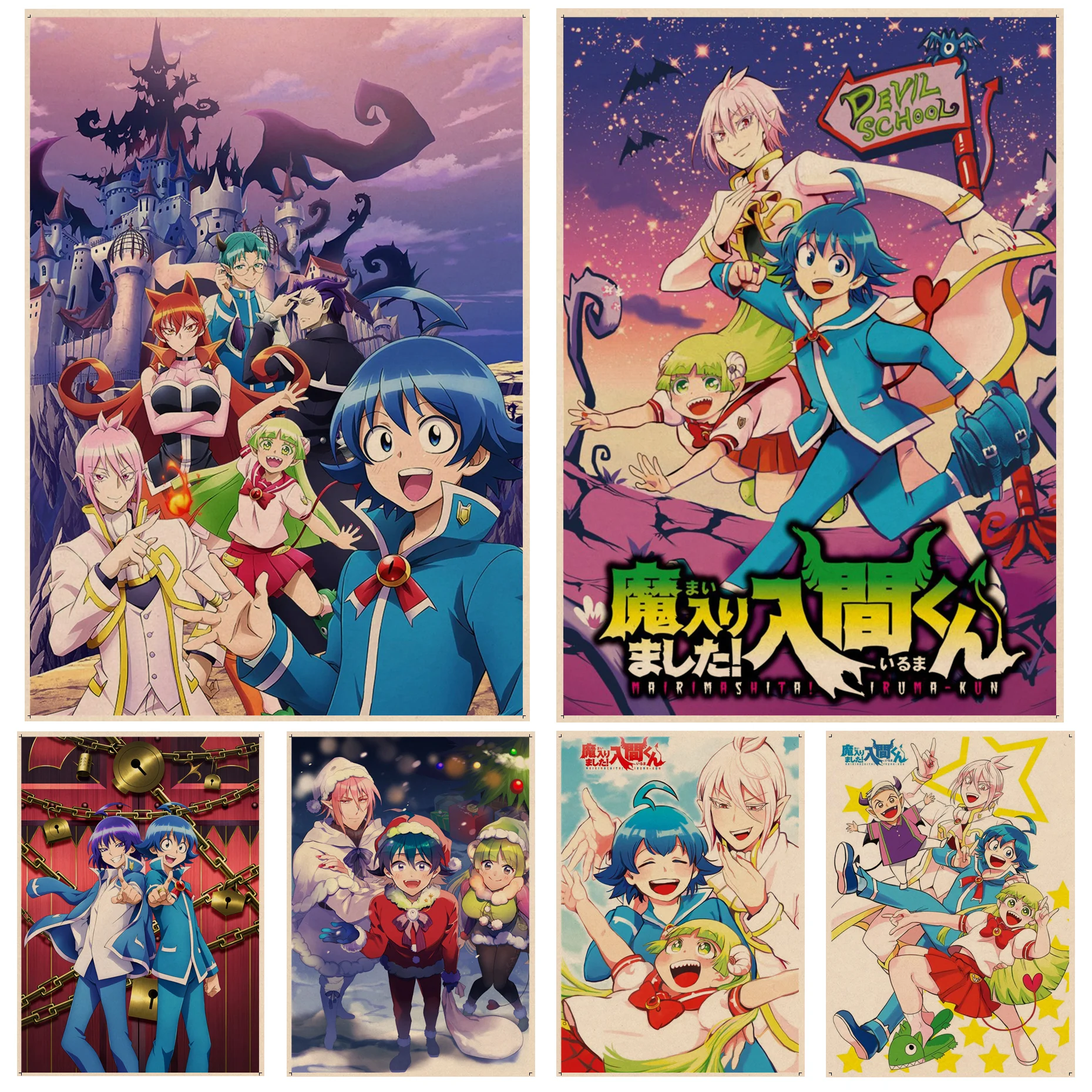 Welcome To Demon School Anime Retro Kraft Paper Poster For Living Room Bar Decoration Aesthetic Art Wall Painting
Welcome To Demon School Anime Retro Kraft Paper Poster For Living Room Bar Decoration Aesthetic Art Wall Painting