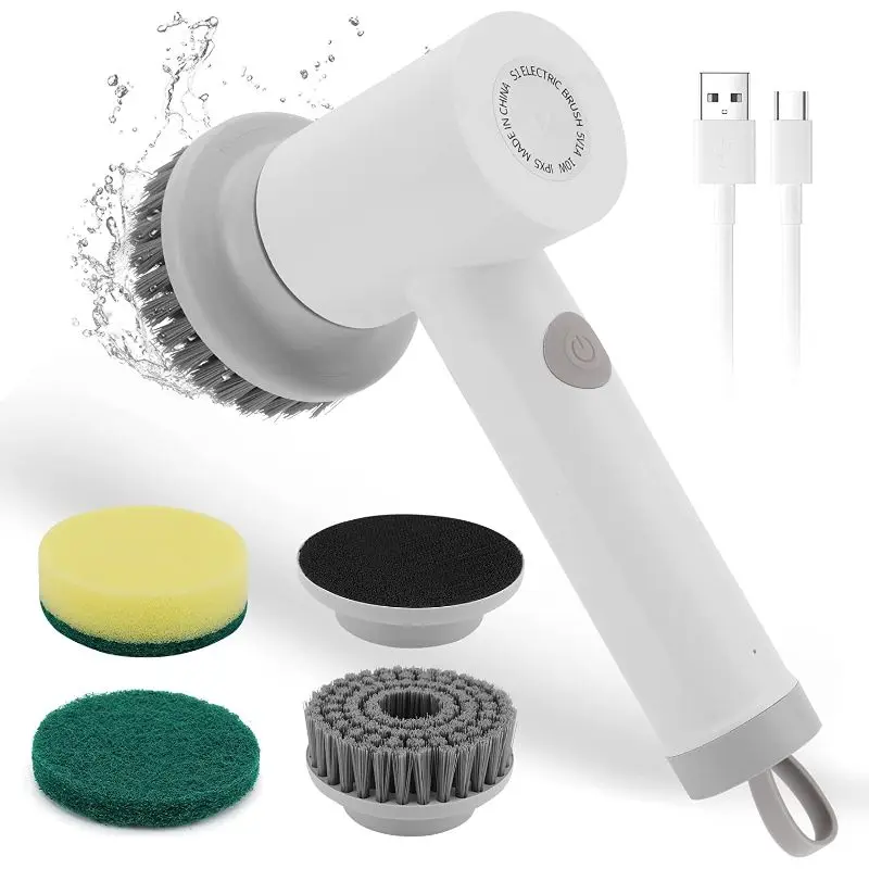 

Household Cleaning Brush Kitchen Gadgets for Home Wireless Home Electric Spin Scrubber Charging Bathtub Bathroom Wash Dryer Vent