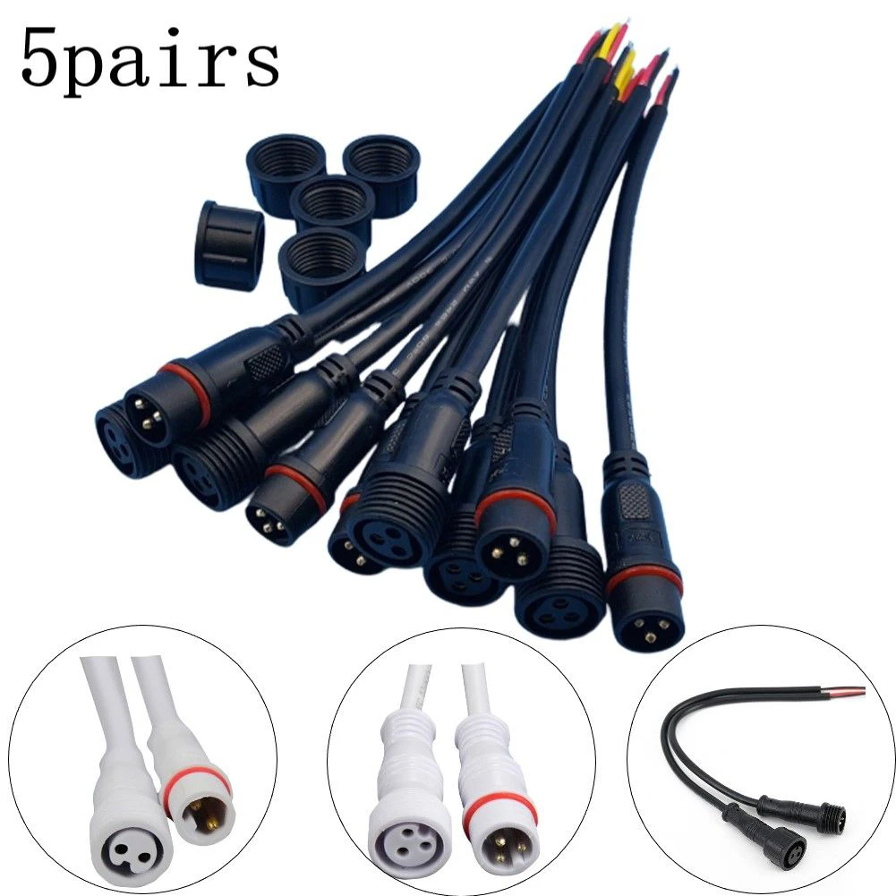 5 пар 2/3-Pin 22AWG провод штекер и гнездо Кабельный разъем IP65 Водонепроницаемый светодиодный штекер и гнездо Кабельный разъем электрический сое...
5 пар 2/3-Pin 22AWG провод штекер и гнездо Кабельный разъем IP65 Водонепроницаемый светодиодный штекер и гнездо Кабельный разъем электрический сое...