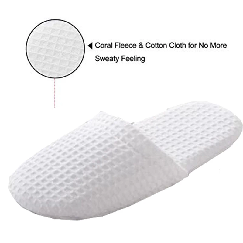 5 Pairs Closed Toe White Slippers-Suitable for Most Men and Women, Suitable for Spas, Party Guests, Restaurants and Travel
5 Pairs Closed Toe White Slippers-Suitable for Most Men and Women, Suitable for Spas, Party Guests, Restaurants and Travel