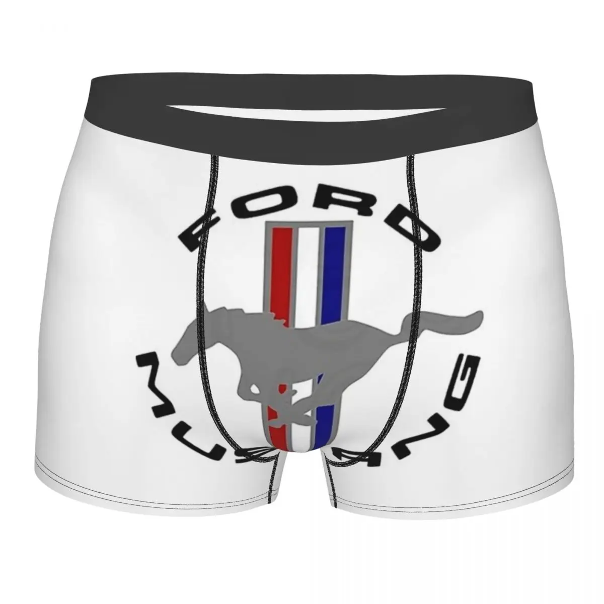 Мужские боксеры Ford Mustang, дышащее нижнее белье с логотипом автомобиля, с принтом, шорты, идея для подарка 
Мужские боксеры Ford Mustang, дышащее нижнее белье с логотипом автомобиля, с принтом, шорты, идея для подарка