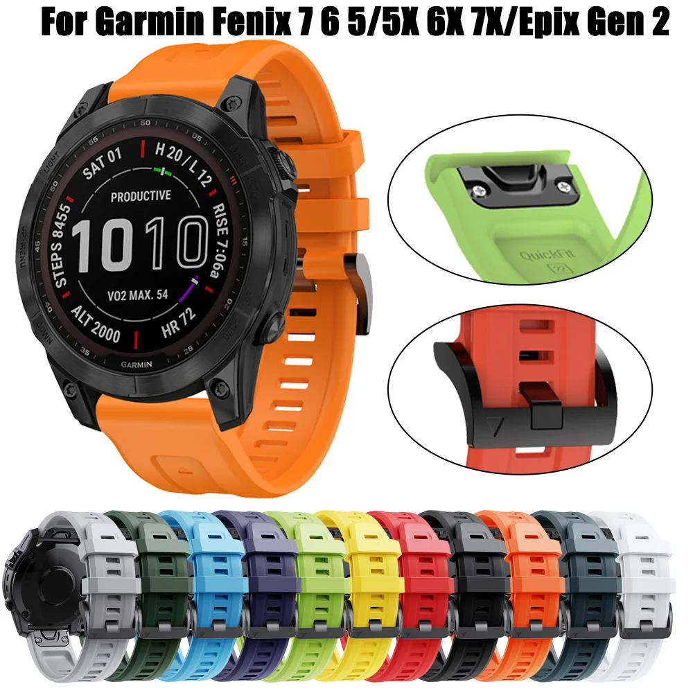Ремешок Fenix 7 7X для наручных часов Garmin Fenix 6 6X Pro 5 5X Plus 3HR 935, силиконовый браслет для смарт-часов Quick Easyfit, аксессуары, браслет
Ремешок Fenix 7 7X для наручных часов Garmin Fenix 6 6X Pro 5 5X Plus 3HR 935, силиконовый браслет для смарт-часов Quick Easyfit, аксессуары, браслет