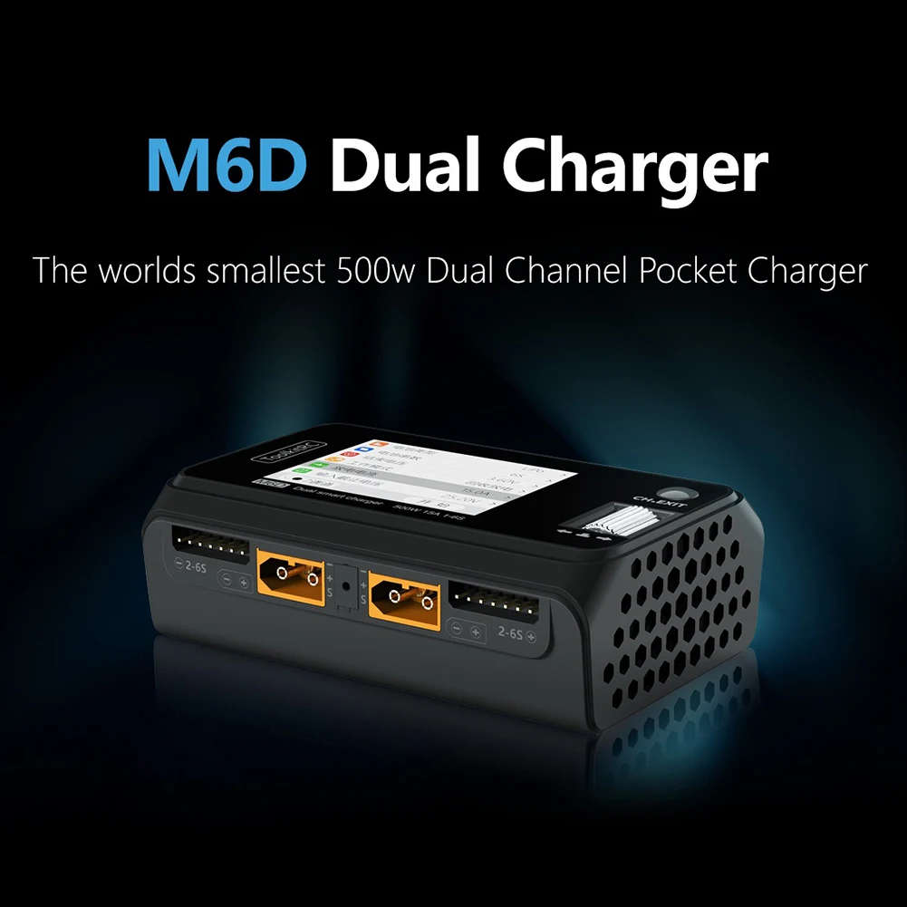 Toolkitrc M6D 500W 15A DC Двухканальное мини-зарядное устройство Dis зарядное устройство для 1-6S Lipo батареи FPV модели запасные части
Toolkitrc M6D 500W 15A DC Двухканальное мини-зарядное устройство Dis зарядное устройство для 1-6S Lipo батареи FPV модели запасные части
