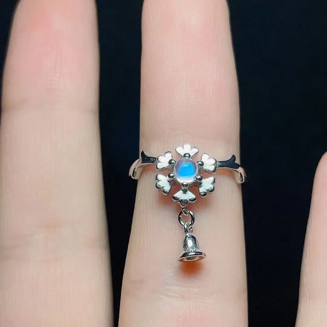 2023 New S925 Sterling Silver Natural Indian Moonlight Stone Charm Snowflake Opening Design Ring Without Optimized Main Stone
2023 New S925 Sterling Silver Natural Indian Moonlight Stone Charm Snowflake Opening Design Ring Without Optimized Main Stone