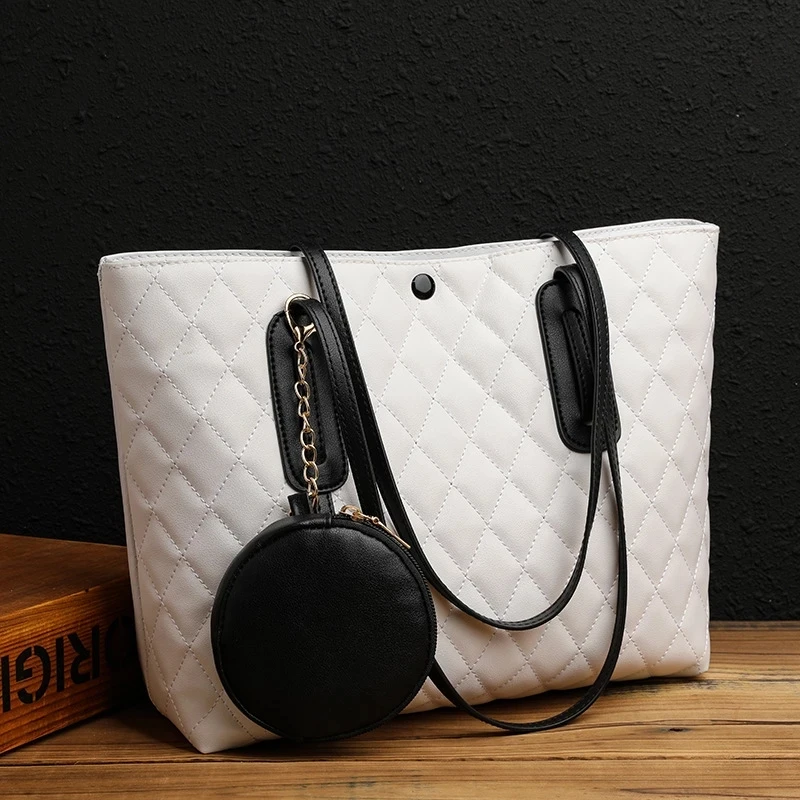 Повседневная Сумка-тоут для женщин, женская модная клетчатая сумка с ручками, вместительная дамская сумочка-тоут, кошелек для покупок, 2 шт.
Повседневная Сумка-тоут для женщин, женская модная клетчатая сумка с ручками, вместительная дамская сумочка-тоут, кошелек для покупок, 2 шт.