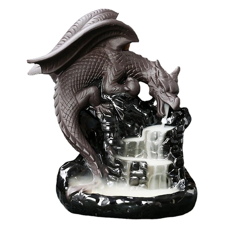 Dragon Zen Decor Waterfall Incense Cone Holder Censer Encensoir Palnik Incense Meditation Backflow Incensario
Dragon Zen Decor Waterfall Incense Cone Holder Censer Encensoir Palnik Incense Meditation Backflow Incensario