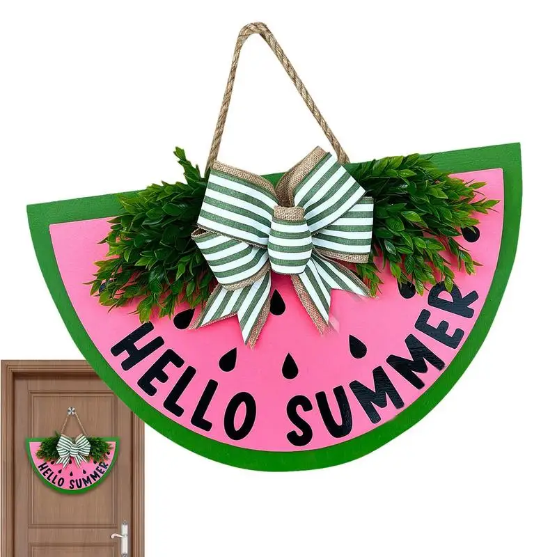 Summer Welcome Sign Decorative Watermelon Wreath Door Wall Decor 30cm/11.81inch Wooden Door Sign With Green Branches And Burlap
Summer Welcome Sign Decorative Watermelon Wreath Door Wall Decor 30cm/11.81inch Wooden Door Sign With Green Branches And Burlap