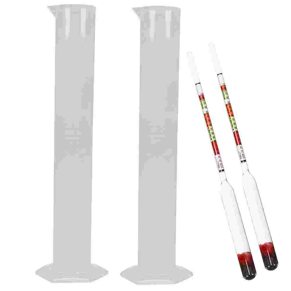 2 Sets Meter Triple Scale Hydrometer Tester Home Brewing Kit Plastic Making 
2 Sets Meter Triple Scale Hydrometer Tester Home Brewing Kit Plastic Making
