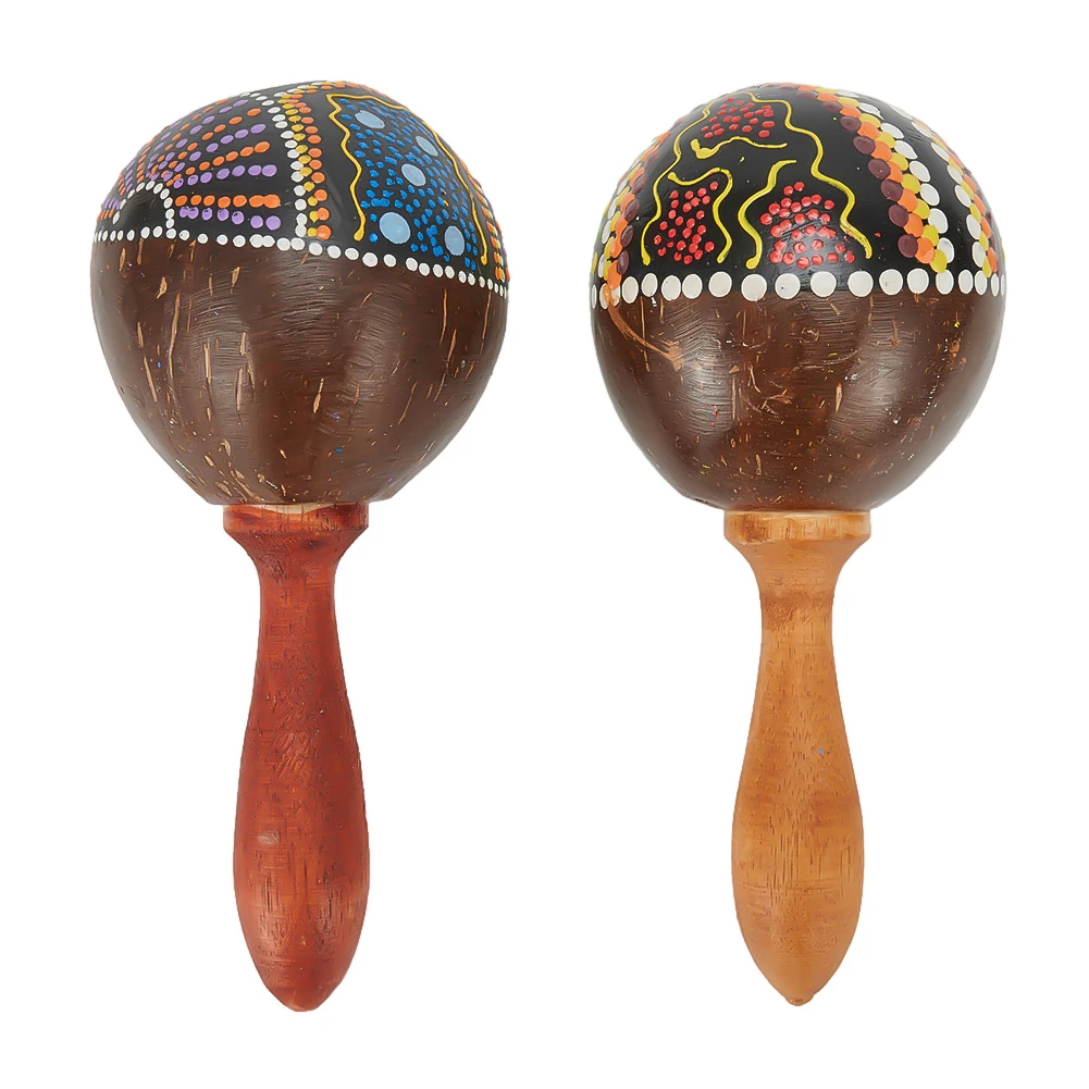 Brand New Maracas Sand Hammer Develop Musicality For Band Party Hand Painted Design Percussion Toy Musical Instruments
Brand New Maracas Sand Hammer Develop Musicality For Band Party Hand Painted Design Percussion Toy Musical Instruments