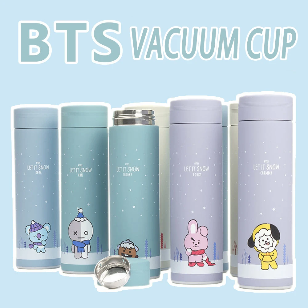 Новый Bt21 мультфильм периферийные устройства 500 мл изолированная чашка Kawaii Tata Chimmy