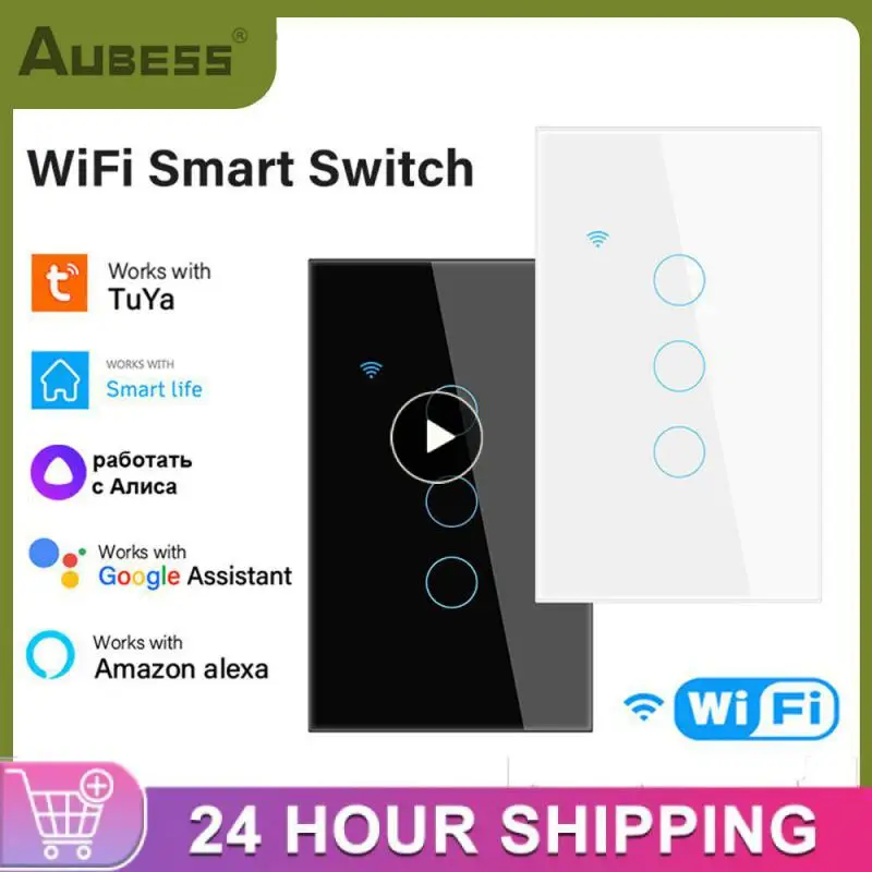 1~8PCS Tuya WiFi US Smart Light Switch Neutral wire/No Neutral wire Required 120 Type Wall Touch Switch Work with Alexa, Google
1~8PCS Tuya WiFi US Smart Light Switch Neutral wire/No Neutral wire Required 120 Type Wall Touch Switch Work with Alexa, Google