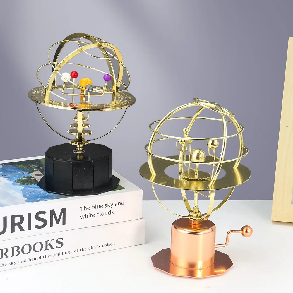 Grand Orrery Model of The Solar System Celestial Body Universe Rotate Metal Crafts Ornament Astronomy Collect Gifts Desk Decor
Grand Orrery Model of The Solar System Celestial Body Universe Rotate Metal Crafts Ornament Astronomy Collect Gifts Desk Decor