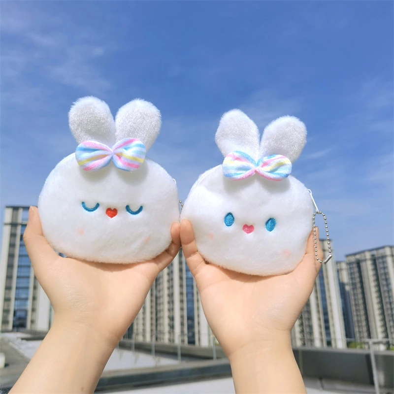 Cute Rabbit Fleece Plush Coin Purse Cash Bag Coin Purse Lipstick Bag Data Line Bag Cartoon Mini Bow Rabbit Soft Wallet Clutch
Cute Rabbit Fleece Plush Coin Purse Cash Bag Coin Purse Lipstick Bag Data Line Bag Cartoon Mini Bow Rabbit Soft Wallet Clutch