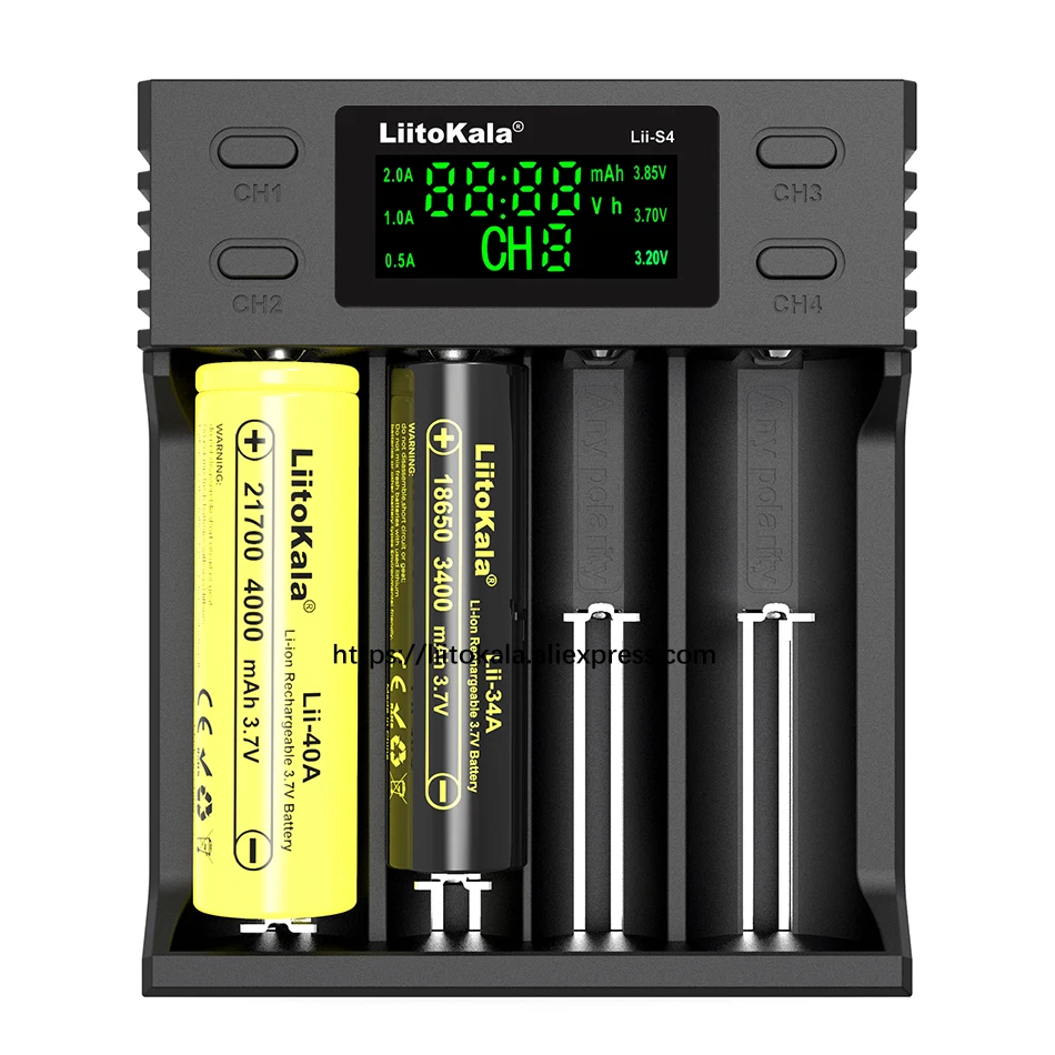Liitokala Lii-PD4 Lii-S2 Lii-S4 Lii-500S 18650 литиевая батарея 3,7 V 21700 26650 25500 18500 20700 14500 16340 AA батарея
Liitokala Lii-PD4 Lii-S2 Lii-S4 Lii-500S 18650 литиевая батарея 3,7 V 21700 26650 25500 18500 20700 14500 16340 AA батарея