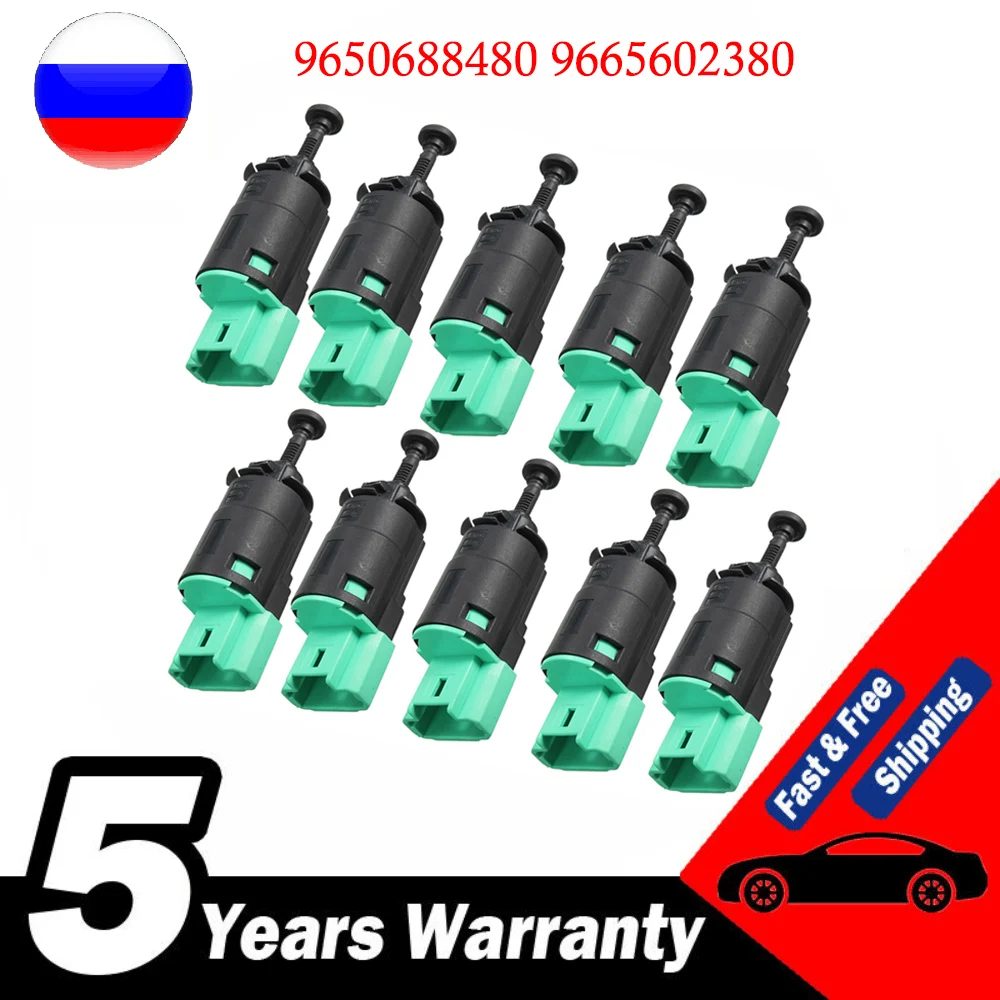 10 pcs Brake/Stop Light Switch For Peugeot 207 307 308 3008 for Fiat /Scudo for Citroen for Berlingo C5 9650688480 9665602380
10 pcs Brake/Stop Light Switch For Peugeot 207 307 308 3008 for Fiat /Scudo for Citroen for Berlingo C5 9650688480 9665602380