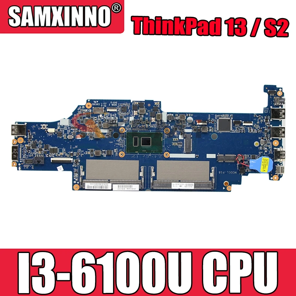 Материнская плата для ноутбука ThinkPad 13 / S2 DA0PS8MB8G0 с процессором I3 6100U, протестированная на 100% работа FRU 01AY 548 01AY559 01AY558, материнская плата
Материнская плата для ноутбука ThinkPad 13 / S2 DA0PS8MB8G0 с процессором I3 6100U, протестированная на 100% работа FRU 01AY 548 01AY559 01AY558, материнская плата