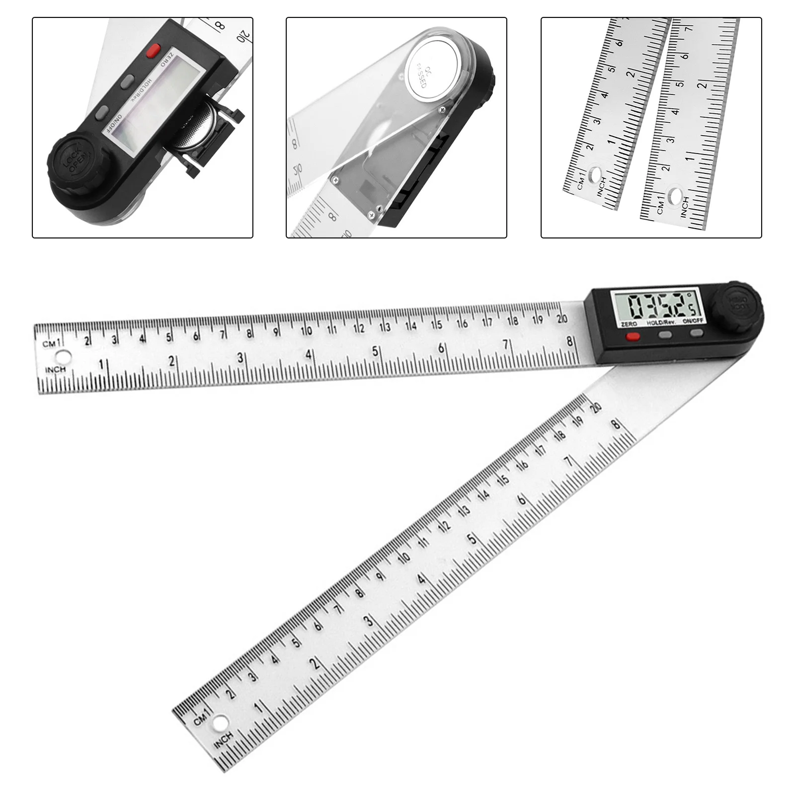 0-200mm Angle Ruler Meter Digital Protractor Plastic 360 Degree Goniometer Angle Ruler Protractor Inclinometer Measuring Tool
0-200mm Angle Ruler Meter Digital Protractor Plastic 360 Degree Goniometer Angle Ruler Protractor Inclinometer Measuring Tool