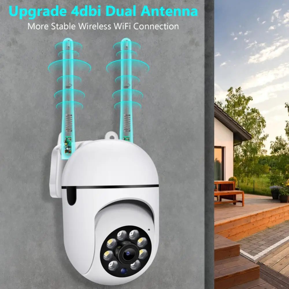 2.4+5G WiFi IP Camera 4X Zoom Outdoor Surveillance Camera Color Night Vision Ai Human Detection Security CCTV Mini Camera New
2.4+5G WiFi IP Camera 4X Zoom Outdoor Surveillance Camera Color Night Vision Ai Human Detection Security CCTV Mini Camera New