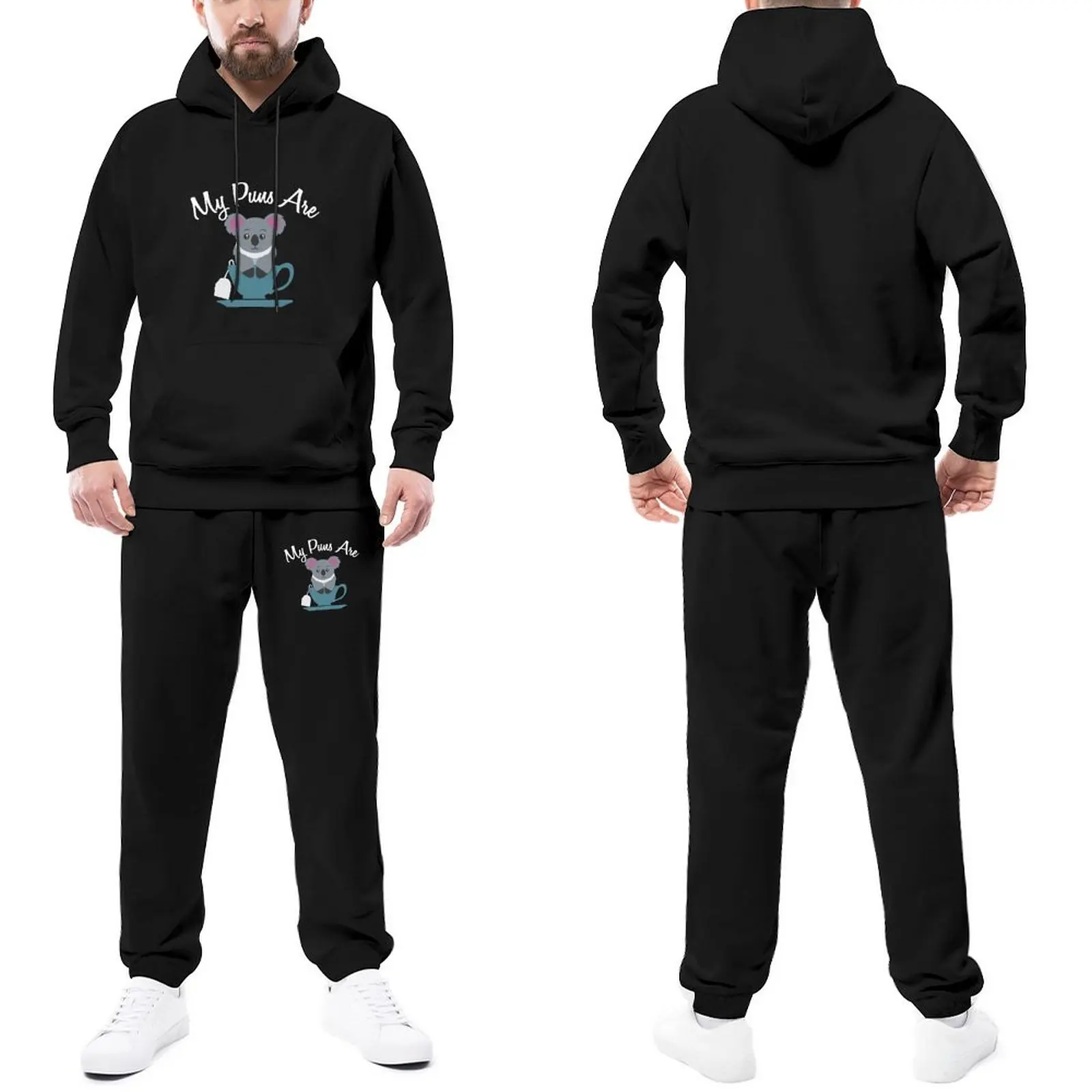 My Puns Are Koala Tea Koala Tea Cup Trapstar Tracksuits Funny Word Play Jogger Sets Streetwear Hooded Suits Hip Hop Sweatsuits
My Puns Are Koala Tea Koala Tea Cup Trapstar Tracksuits Funny Word Play Jogger Sets Streetwear Hooded Suits Hip Hop Sweatsuits