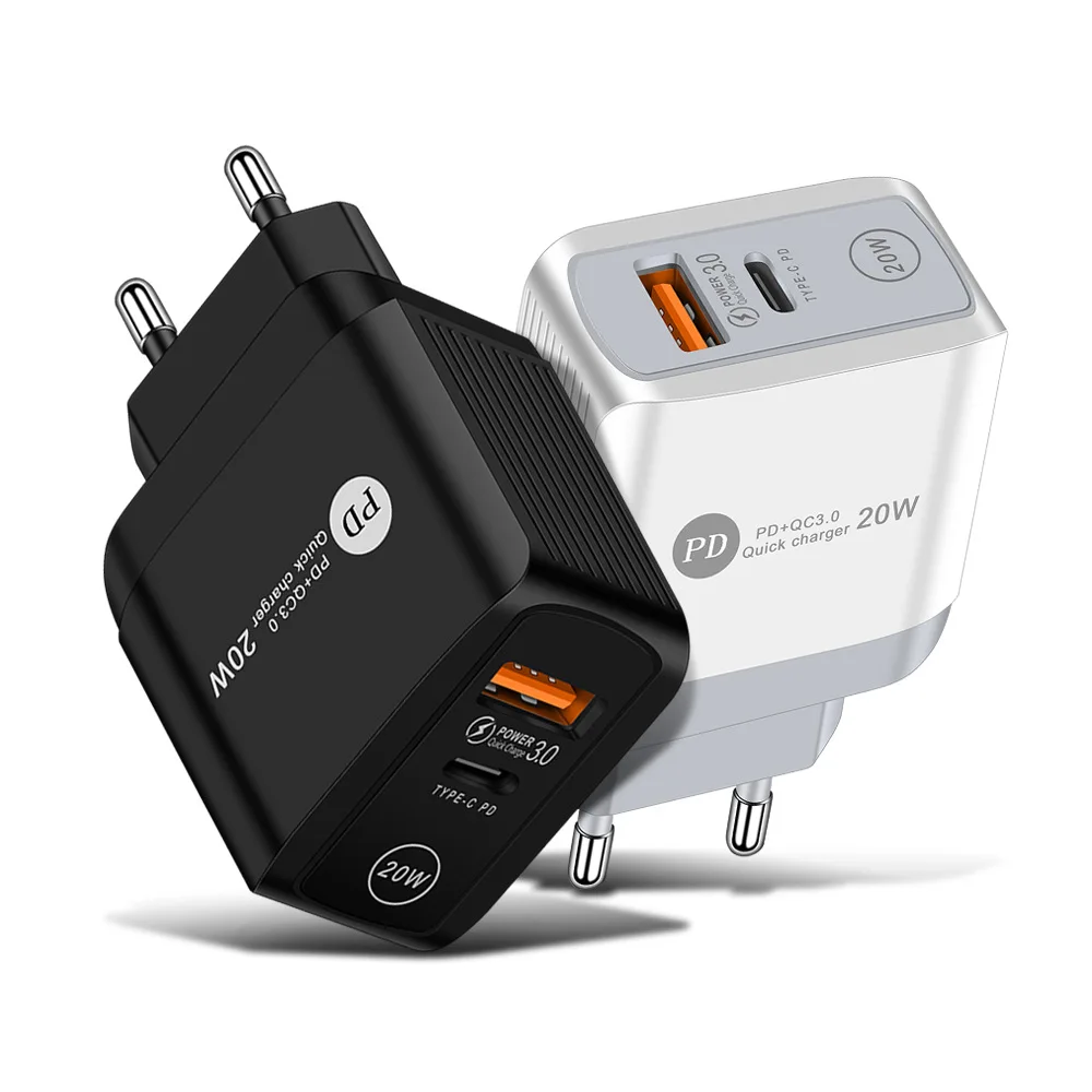 PD20W+QC3.0 USB Phone Charger QC3.0 Fast Charging Travel Charger Charging For Android Smartphone Portable Wall Mobile Chargers
PD20W+QC3.0 USB Phone Charger QC3.0 Fast Charging Travel Charger Charging For Android Smartphone Portable Wall Mobile Chargers