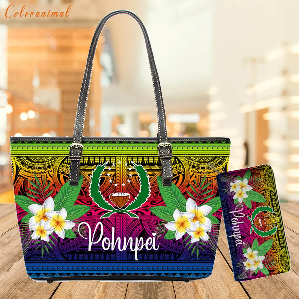 New Fashion PU Shoulder Bag For Women Pohnpei Polynesian With Plumeria Flower Printed Ladies Wallet Handbag Bags for Women 2023
New Fashion PU Shoulder Bag For Women Pohnpei Polynesian With Plumeria Flower Printed Ladies Wallet Handbag Bags for Women 2023