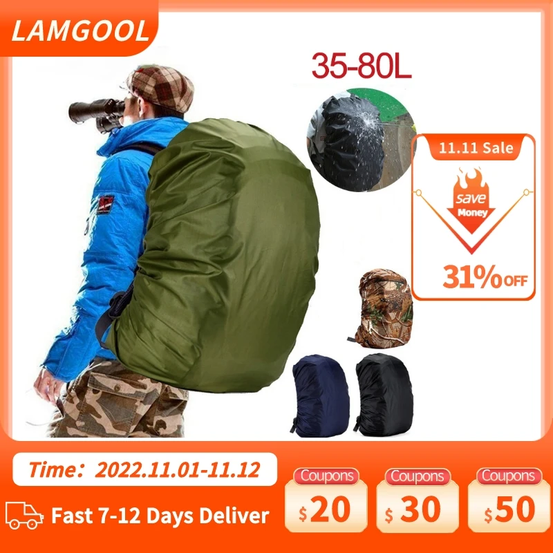 35-80L Backpack Rain Cover Outdoor Hiking Climbing Bag Cover Waterproof Rain Cover for Backpack Universal Rain Cover Hot Sale
35-80L Backpack Rain Cover Outdoor Hiking Climbing Bag Cover Waterproof Rain Cover for Backpack Universal Rain Cover Hot Sale