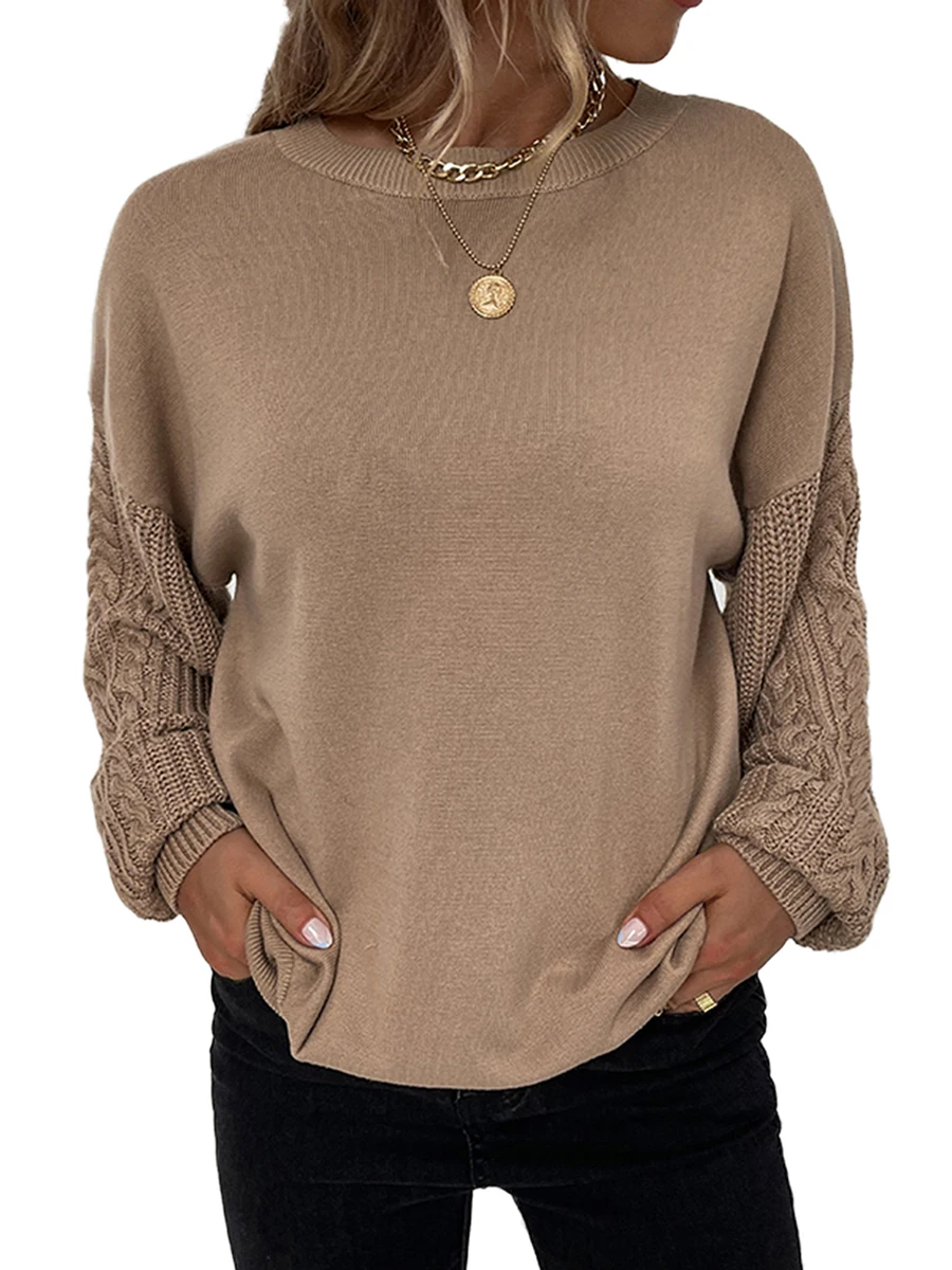 Aojekbee Women s Loose Ribbed Knit Sweater Jumpers Thick Warm Long Sleeve Crewneck Contrast Color Pullover Tops Autumn Winter
Aojekbee Women s Loose Ribbed Knit Sweater Jumpers Thick Warm Long Sleeve Crewneck Contrast Color Pullover Tops Autumn Winter