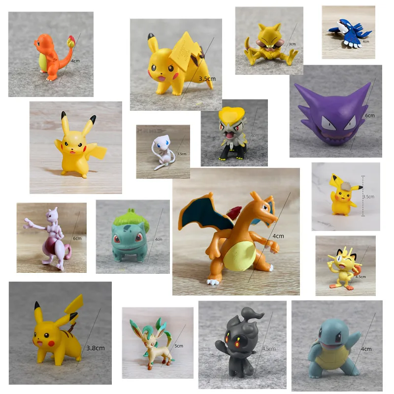 Anime Pokemon Cartoon Pikachu Mewtwo Charmander Charizard Jenny Turtle Mini Doll Model 3-5CM Children's Toys Christmas Gift
Anime Pokemon Cartoon Pikachu Mewtwo Charmander Charizard Jenny Turtle Mini Doll Model 3-5CM Children's Toys Christmas Gift