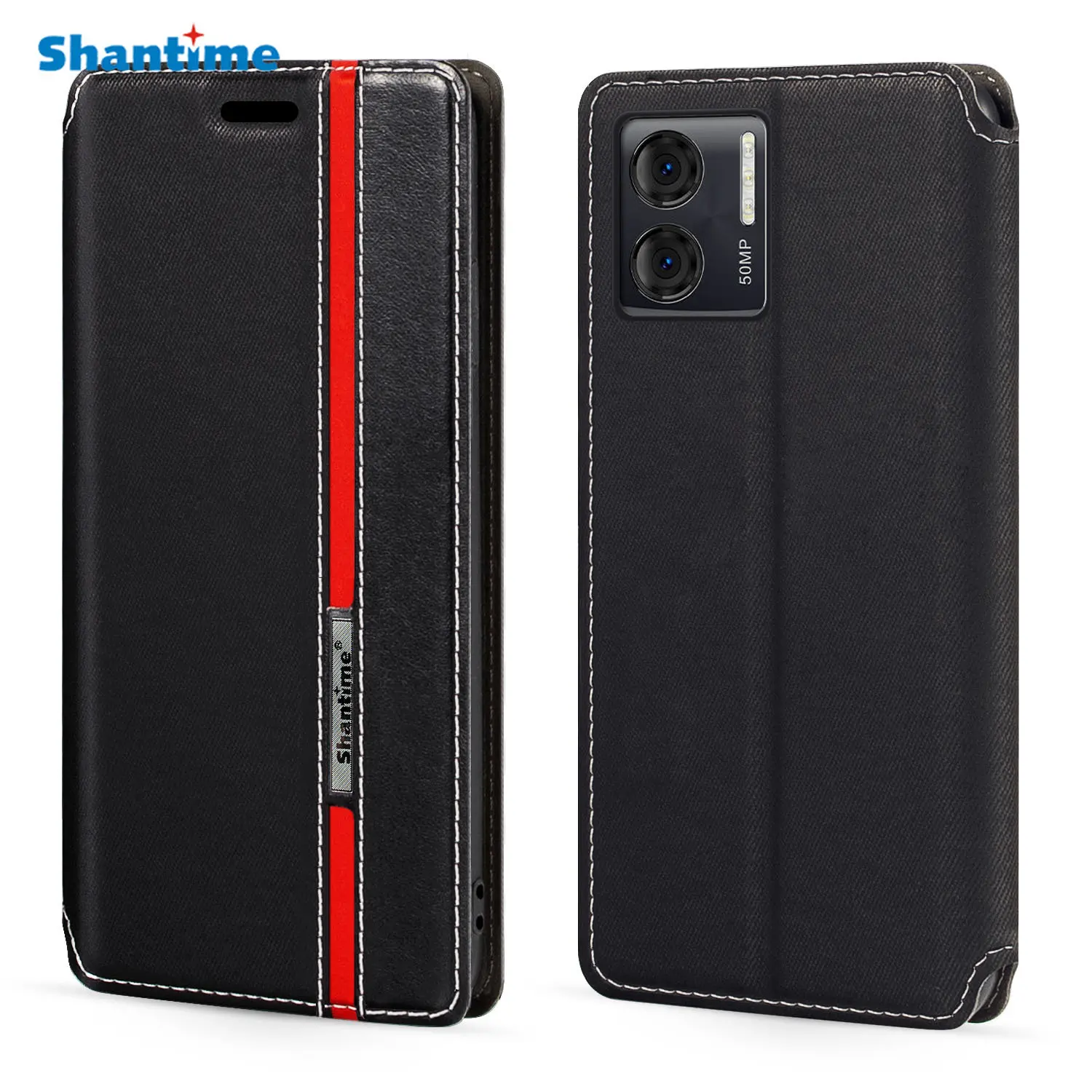 

For Doogee N50 Case Fashion Multicolor Magnetic Closure Leather Flip Case Cover with Card Holder 6.52 inches