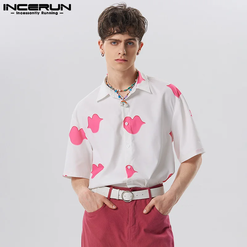 2023 Fashion Men Shirt Printing Lapel Short Sleeve Button Oversize Men Clothing Streetwear Summer Casual Camisas S-5XL INCERUN
2023 Fashion Men Shirt Printing Lapel Short Sleeve Button Oversize Men Clothing Streetwear Summer Casual Camisas S-5XL INCERUN