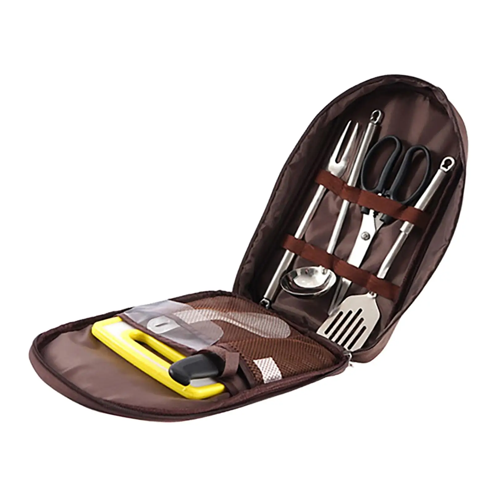 7 Pieces Portable Camping Kitchen Cooking Utensil Set Kitchenware Set Storage Bag Kitchen Gadgets Spoons for Barbecue Party Chef
7 Pieces Portable Camping Kitchen Cooking Utensil Set Kitchenware Set Storage Bag Kitchen Gadgets Spoons for Barbecue Party Chef