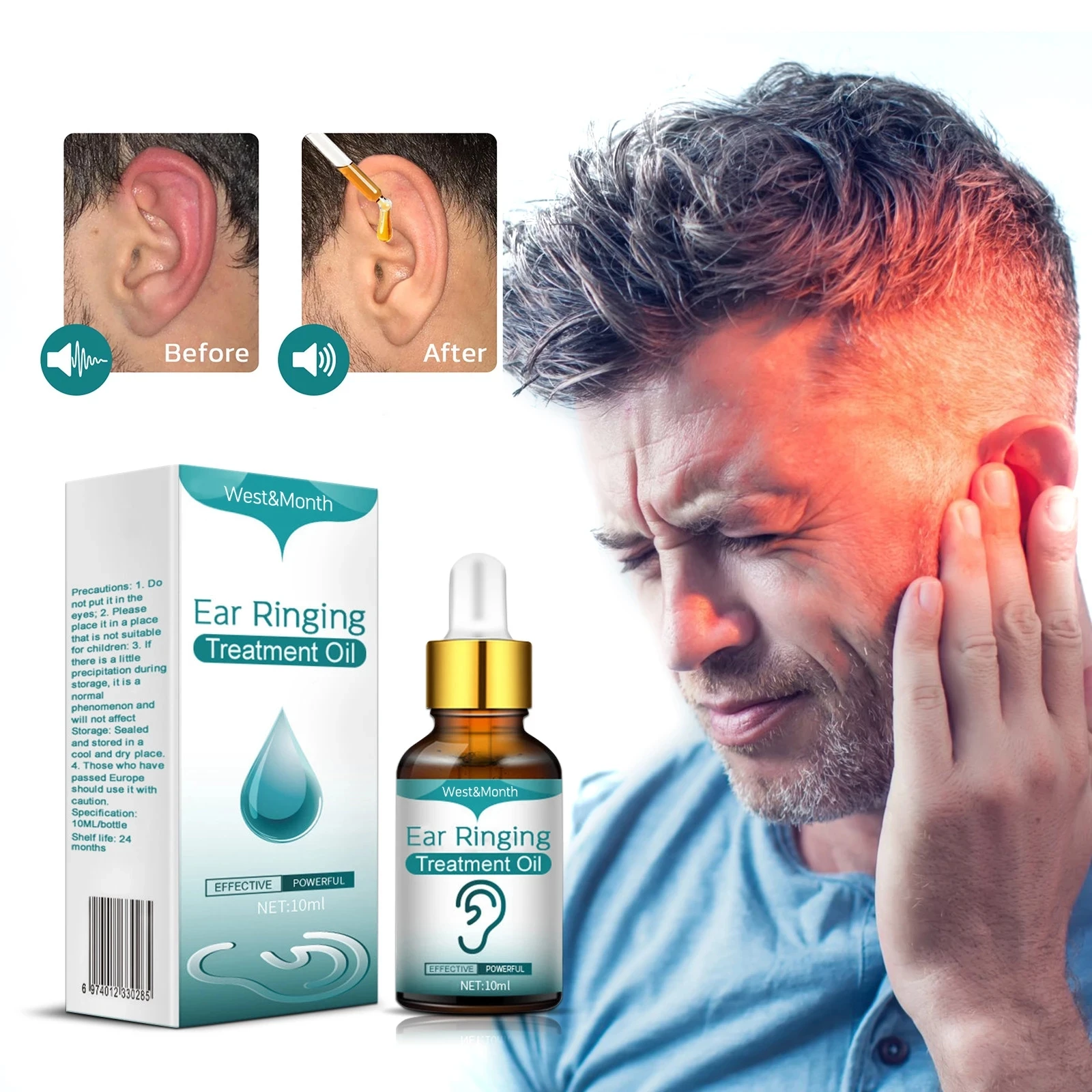 Ear Ringing Relieving Drops Relieve Deafness Tinnitus Itching Earache Health Care Treatment Ear Hard Hearing Tinnitus Oil 10ml
Ear Ringing Relieving Drops Relieve Deafness Tinnitus Itching Earache Health Care Treatment Ear Hard Hearing Tinnitus Oil 10ml