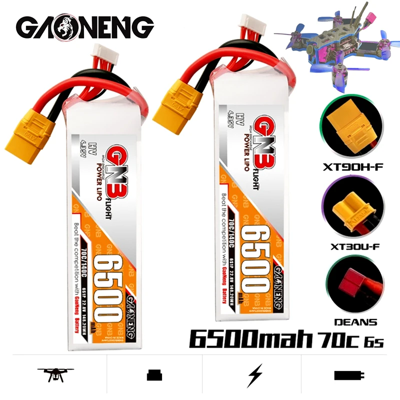 RC Racing FPV Battery GNB 22,8 V 6500mAh Lipo Battery для RC вертолета автомобиля лодки БПЛА танка дрона части HV 70C/140C 22,8 V батарея
RC Racing FPV Battery GNB 22,8 V 6500mAh Lipo Battery для RC вертолета автомобиля лодки БПЛА танка дрона части HV 70C/140C 22,8 V батарея