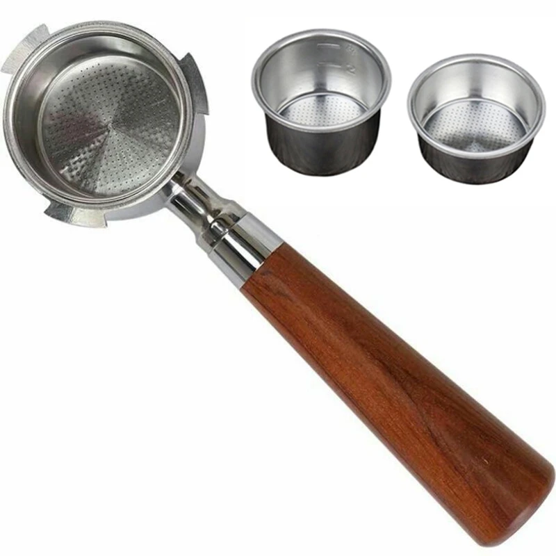 Espresso Portafilter 51mm for Delonghi EC685 EC680 Coffee Bottomless Portafilter with 51mm 2Pcs Coffee Powder Bowl
Espresso Portafilter 51mm for Delonghi EC685 EC680 Coffee Bottomless Portafilter with 51mm 2Pcs Coffee Powder Bowl