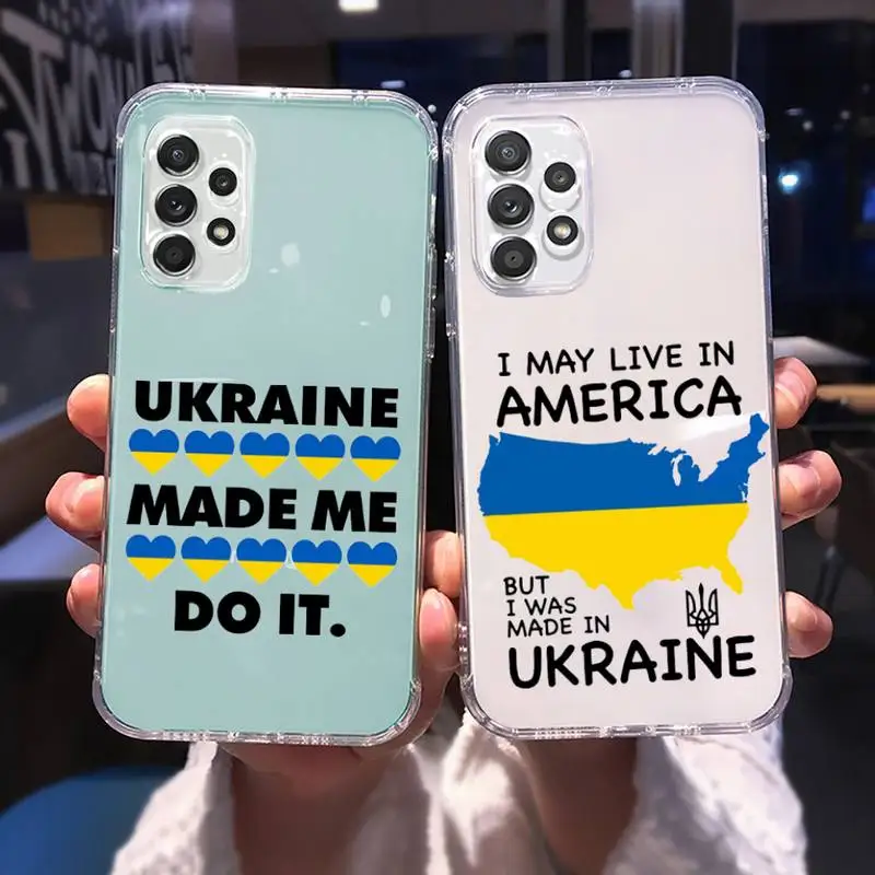 Ukraine Flag Phone Case For Samsung A 51 50 52 12 21s 31 40 70 71 note S 20 10 21 ultra plus fe clear coque shell
Ukraine Flag Phone Case For Samsung A 51 50 52 12 21s 31 40 70 71 note S 20 10 21 ultra plus fe clear coque shell
