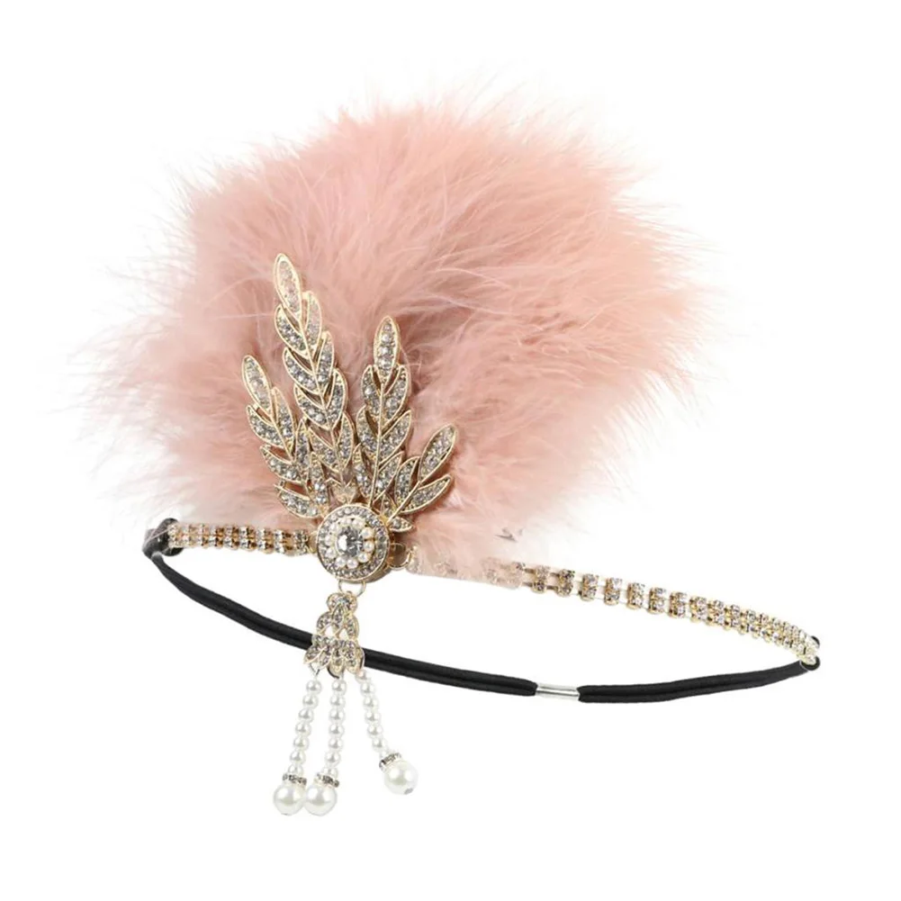 Feather Rhinestone Headband Vintage Bead Headdress for Party Women Lady Party Women Lady Vintage Bead 
Feather Rhinestone Headband Vintage Bead Headdress for Party Women Lady Party Women Lady Vintage Bead