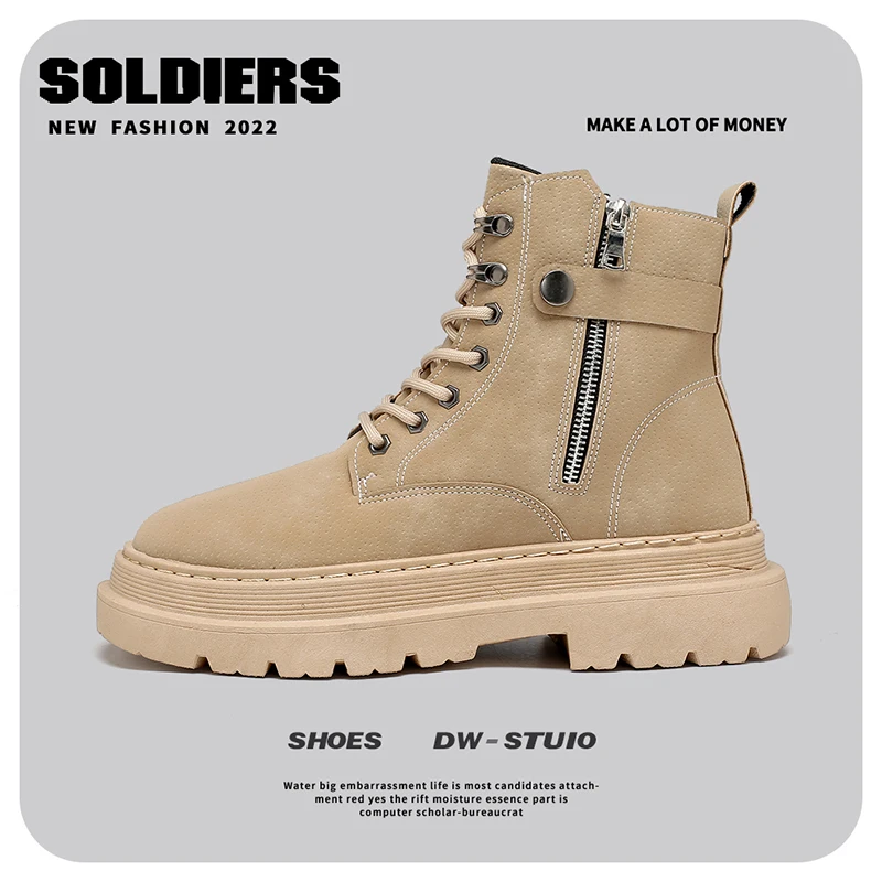 Мужская обувь WSNG, новинка сезона осень-зима 2022, высокие ботинки Martin на толстой подошве, Нескользящие универсальные рабочие ботинки, Мужская ...
Мужская обувь WSNG, новинка сезона осень-зима 2022, высокие ботинки Martin на толстой подошве, Нескользящие универсальные рабочие ботинки, Мужская ...