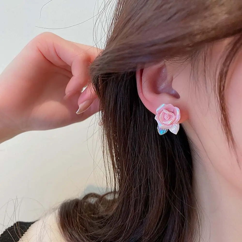 Temperament Personality Rose Flower Resin For Girls Trendy Fashion Jewelry Women Stud Earrings Korean Style Earrings Ear Studs
Temperament Personality Rose Flower Resin For Girls Trendy Fashion Jewelry Women Stud Earrings Korean Style Earrings Ear Studs