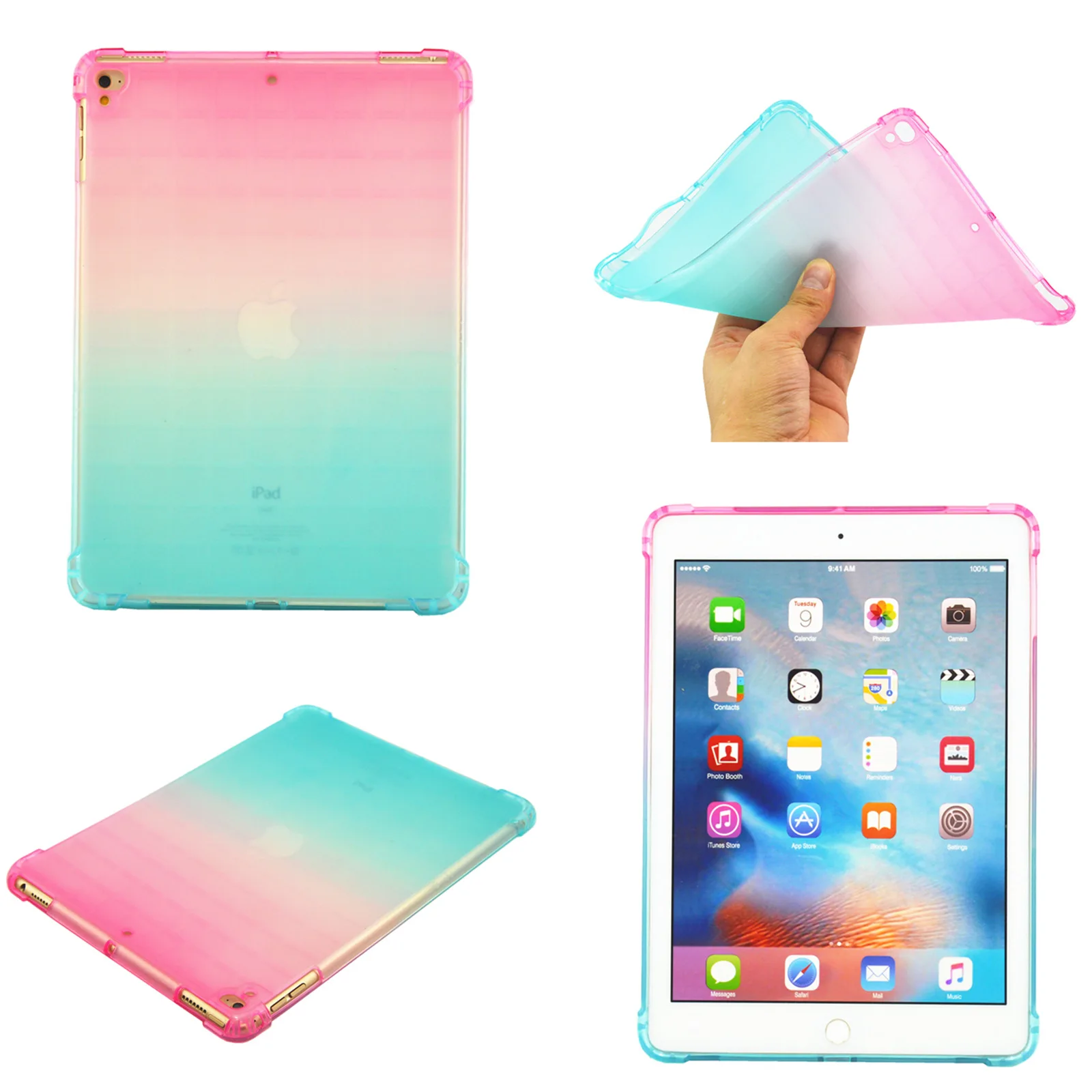 Чехол для планшета с градиентом для IPad 9,7 10,2 Pro 11 Air4, прозрачный мягкий чехол, полноразмерный защитный чехол с защитой от падения Mini 6
Чехол для планшета с градиентом для IPad 9,7 10,2 Pro 11 Air4, прозрачный мягкий чехол, полноразмерный защитный чехол с защитой от падения Mini 6