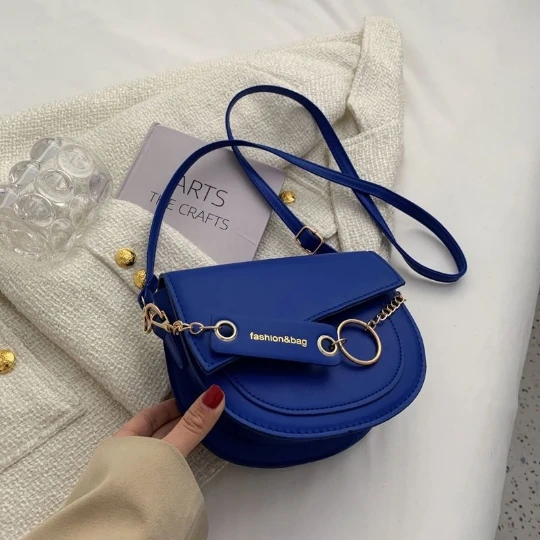 

Blue Round Woman Handbag 2023 Luxury Trend Women Girl Shoulder bag PVC Lady Crossbody PU Purses Women's Leather Totebag