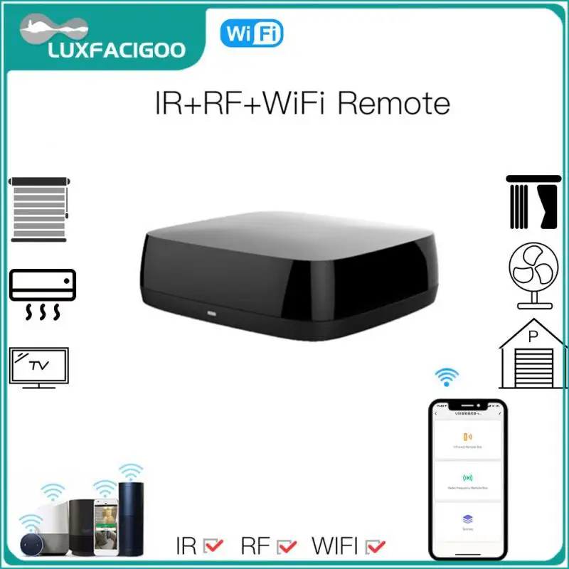 Универсальный Wi-Fi радиочастотный ИК-контроллер для умного дома, беспроводные радиочастотные приборы, умный пульт дистанционного управлени... 
Универсальный Wi-Fi радиочастотный ИК-контроллер для умного дома, беспроводные радиочастотные приборы, умный пульт дистанционного управлени...