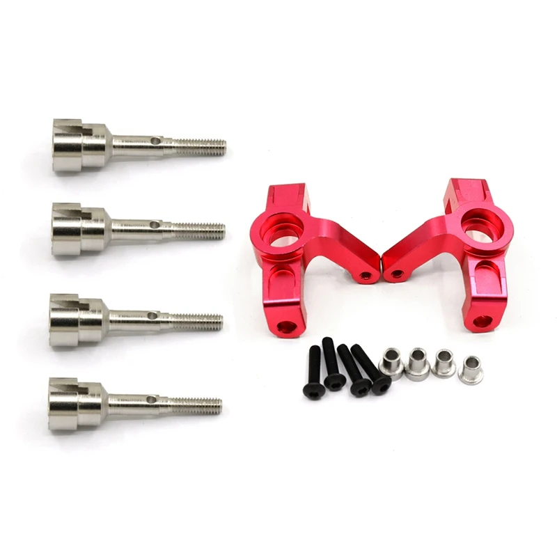 4Pcs Metal Drive Shaft Cup Wheel Axle With 2Pcs Aluminum Alloy Front Steering Cup Steering Block
4Pcs Metal Drive Shaft Cup Wheel Axle With 2Pcs Aluminum Alloy Front Steering Cup Steering Block