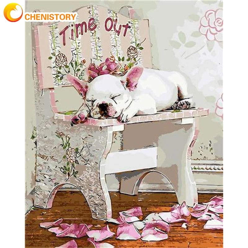 CHENISTORY Oil Painting By Number Animal DIY Drawing On Canvas HandPainted Gift Picture By Number Dog Kits Home Decor
CHENISTORY Oil Painting By Number Animal DIY Drawing On Canvas HandPainted Gift Picture By Number Dog Kits Home Decor