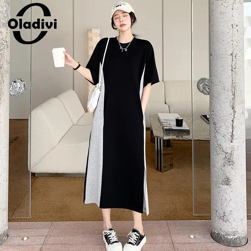Oladivi Large Size Women's Casual Loose Cotton Patchwork Dress 2023 Summer New Oversized Dresses Female Tunic Robe XL-4XL 50234
Oladivi Large Size Women's Casual Loose Cotton Patchwork Dress 2023 Summer New Oversized Dresses Female Tunic Robe XL-4XL 50234