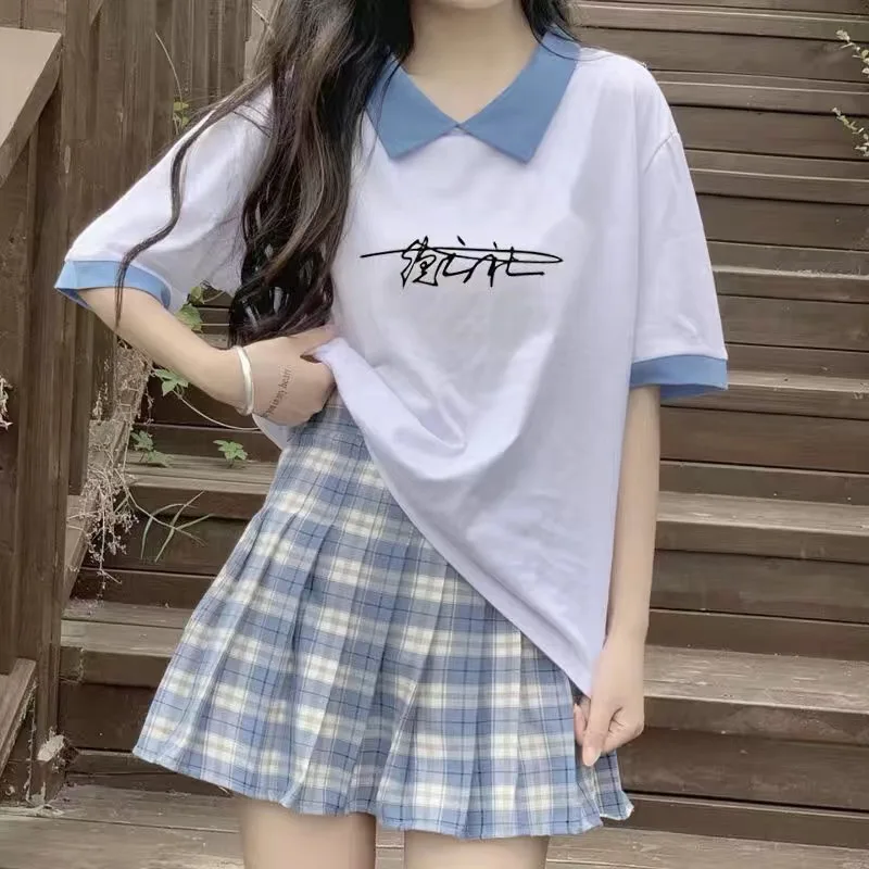 Casual Loose Sweet Summer 2 Piece Sets Women's Suit Tracksuits with Shorts Mini Skirt and Short Sleeve Top Blouse Outfits
Casual Loose Sweet Summer 2 Piece Sets Women's Suit Tracksuits with Shorts Mini Skirt and Short Sleeve Top Blouse Outfits