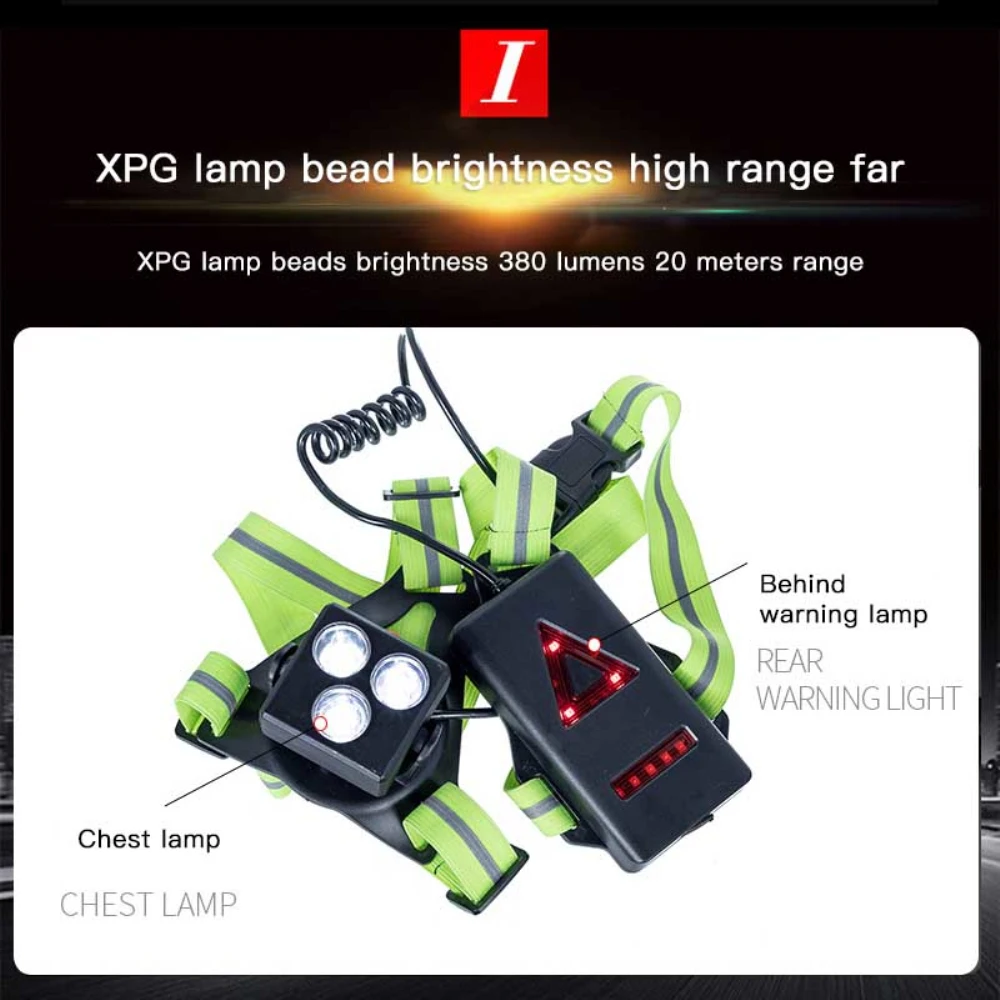 Outdoor Sport Running Lights Comfortable Durable High Visibility Led Lights Waterproof Running Gear For Night Usb Chest Lamp
Outdoor Sport Running Lights Comfortable Durable High Visibility Led Lights Waterproof Running Gear For Night Usb Chest Lamp