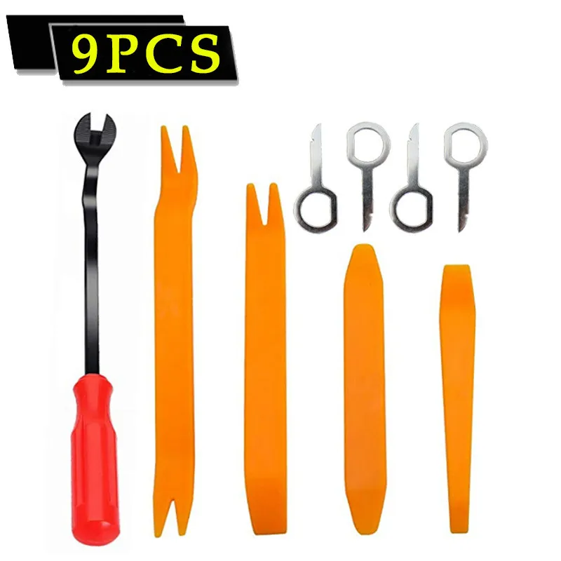 9pcs/set Car Radio Door Clip Panel Trim Dash Audio Removal Open Installer Pry Tool For Auto Vehicles
9pcs/set Car Radio Door Clip Panel Trim Dash Audio Removal Open Installer Pry Tool For Auto Vehicles